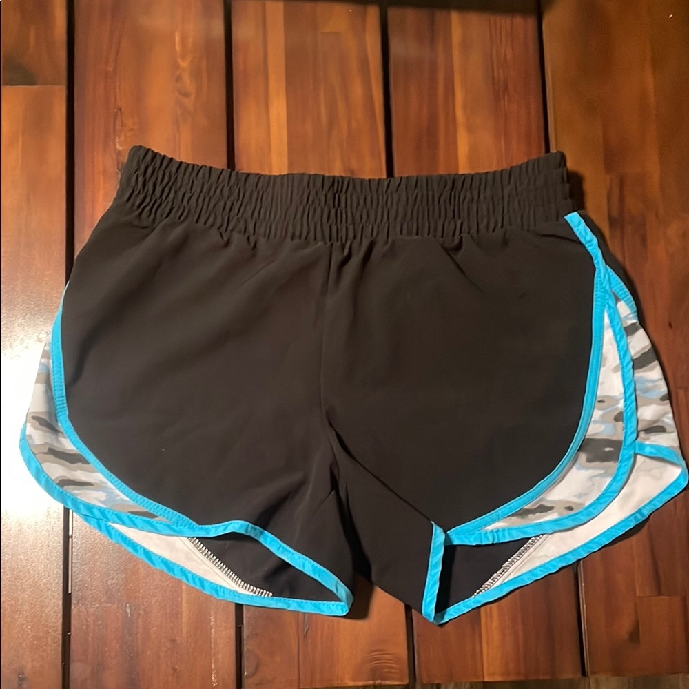 ACX- Women's Black and Blue Athletic Shorts